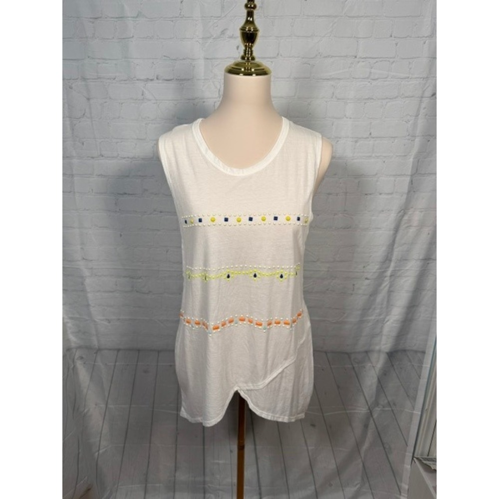 Victoria's Secret White Embellished Swim Cover Up Women's M Beach Tunic